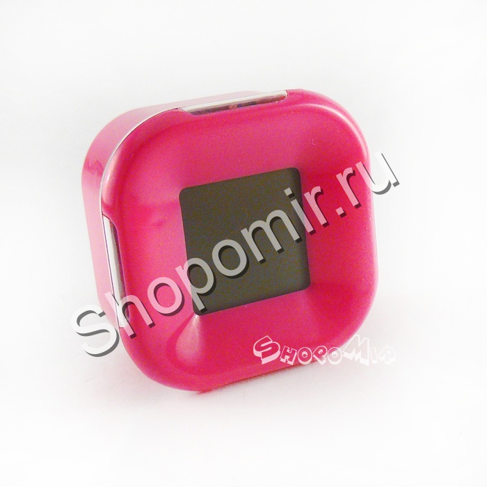 Часы с подсветкой  "Как ни крути" розовые