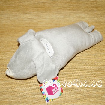 Подушка серая для работы с компьютерной мышью "Такса"